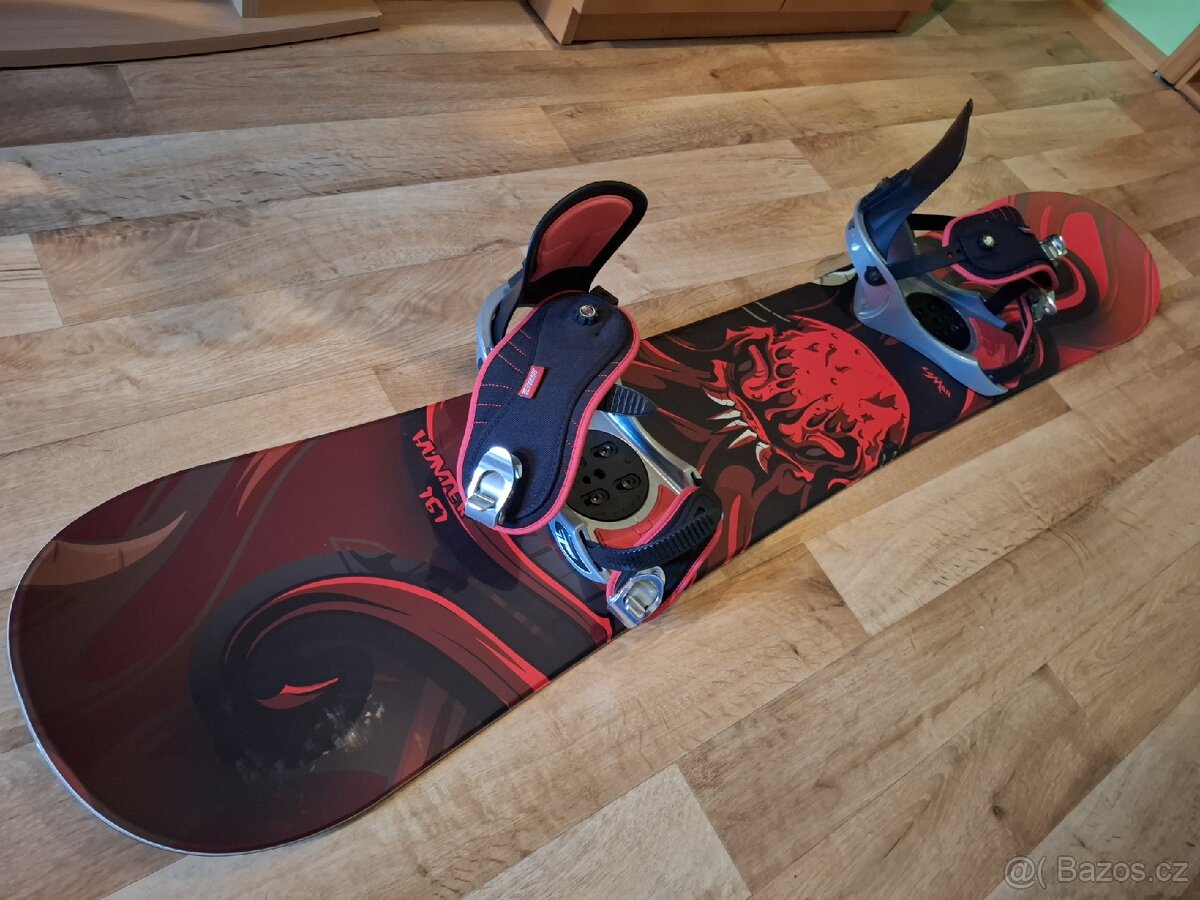 Prodám snowboard Lamar 160 cm + vázání + boty - 2