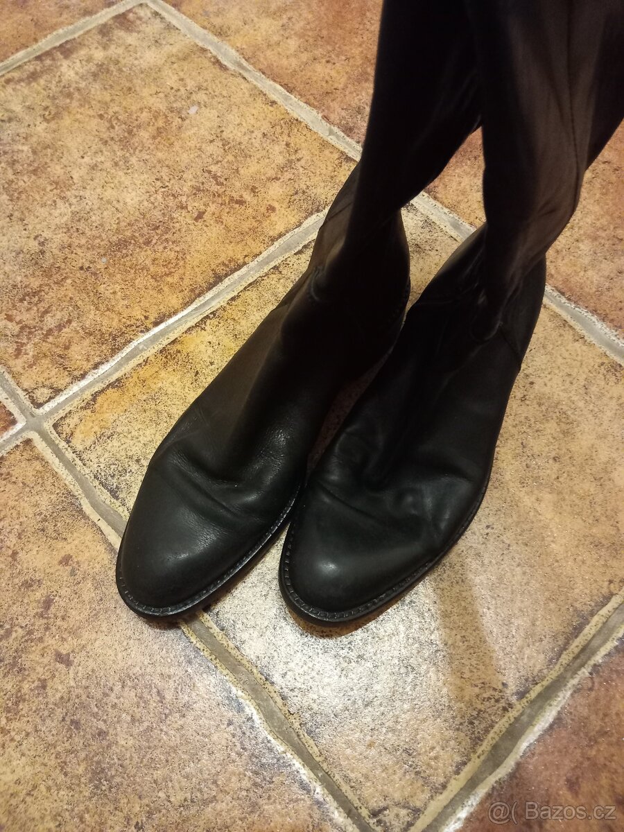 Dámské kožené kozačky Beltissimo vel. 39 - 2