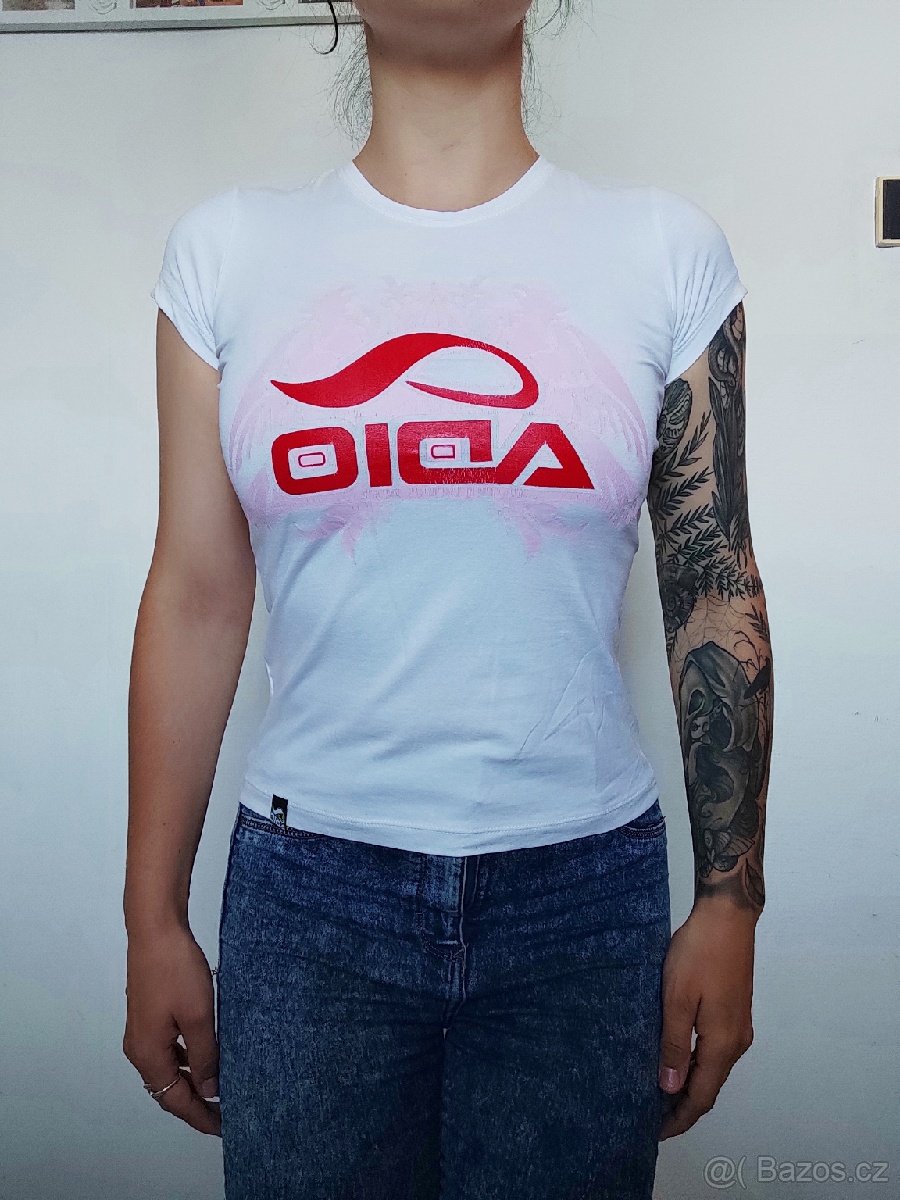 Nové bílé triko s krátkým rukávem Adio - 2