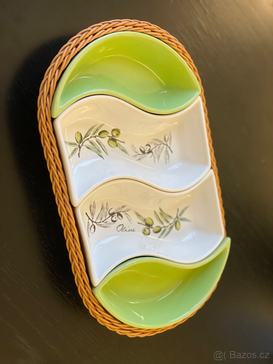 Misky na oříšky v košíku - 2