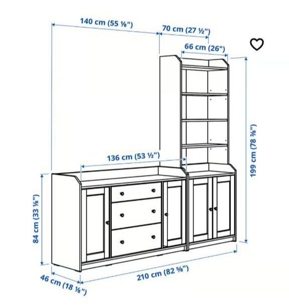Sestává skříně IKEA HAUGA - 2
