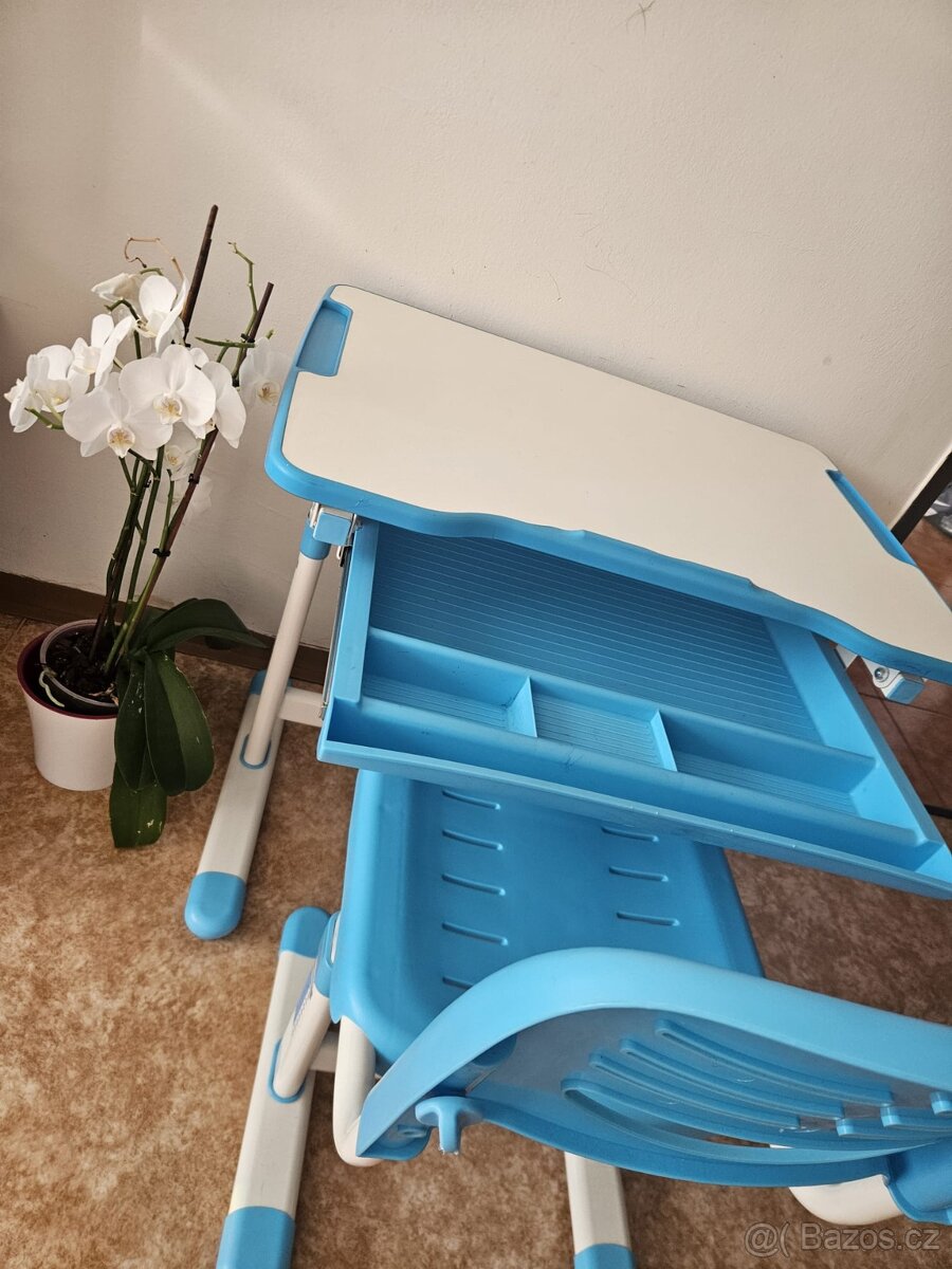 Psací stůl pro děti ETJ100 modrý - 2