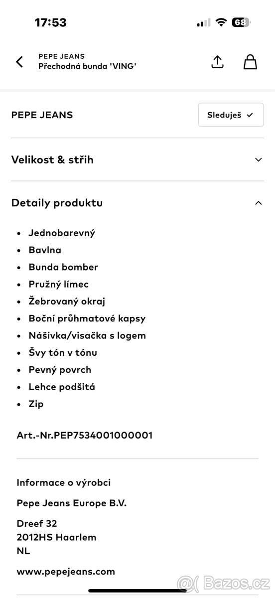 Přechodová bunda VING Pepe Jeans - 2