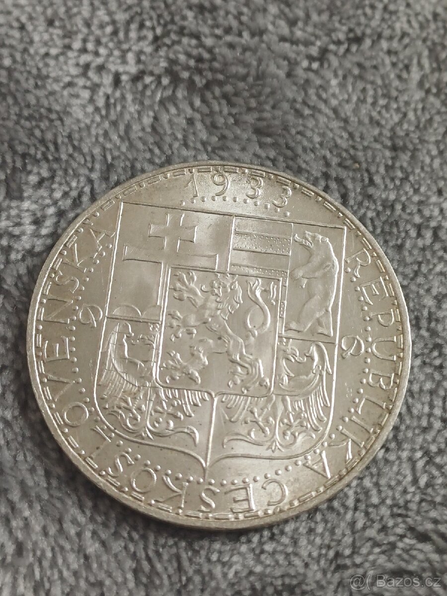 20 koruna 1933 č.3 - 2