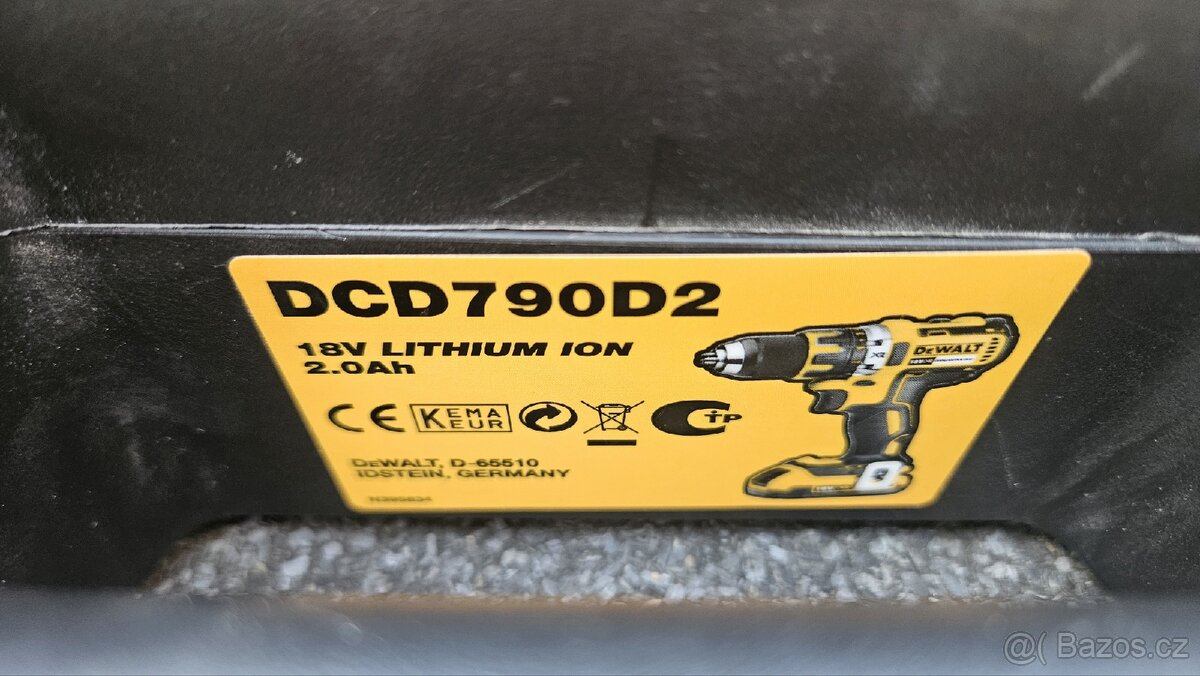 AKUvrtačka Dewalt DCD790D2 - 2