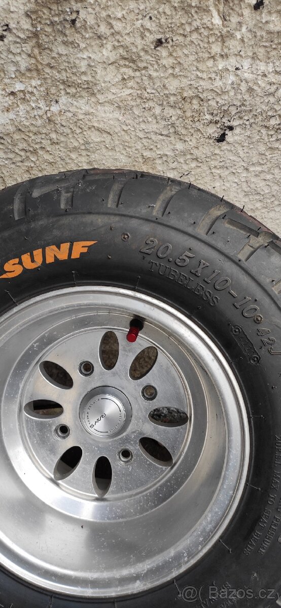 2ks ALU 4x110-10" s pneu