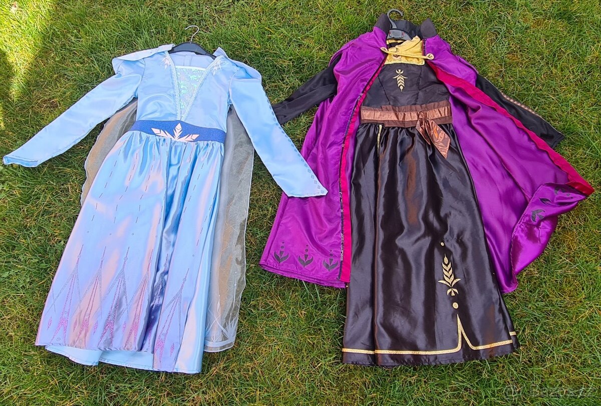 Šaty Anna,Elsa Ledove království II vel 140 - 2