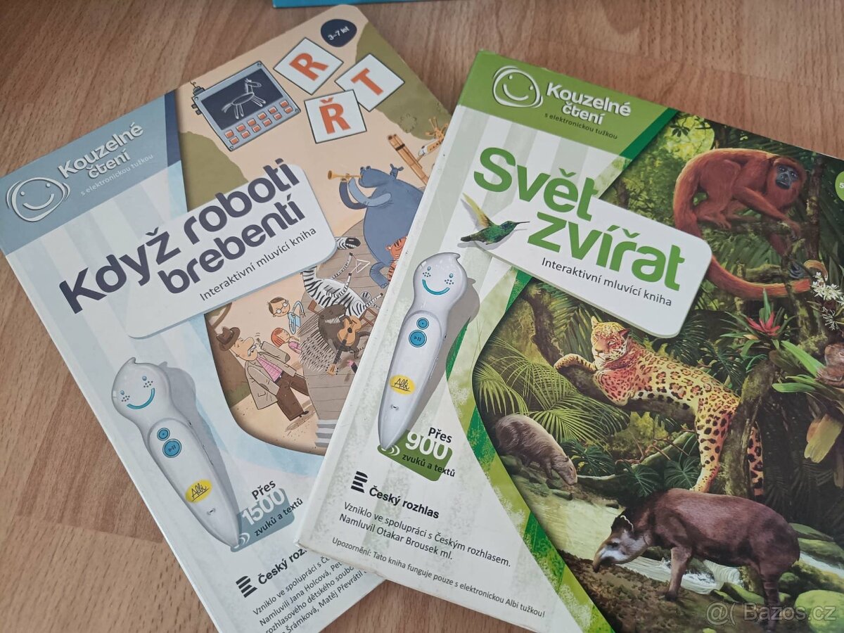 Set kouzelné čtení ALBI - tužka, 2 knížky,2 hudební nástroje - 2