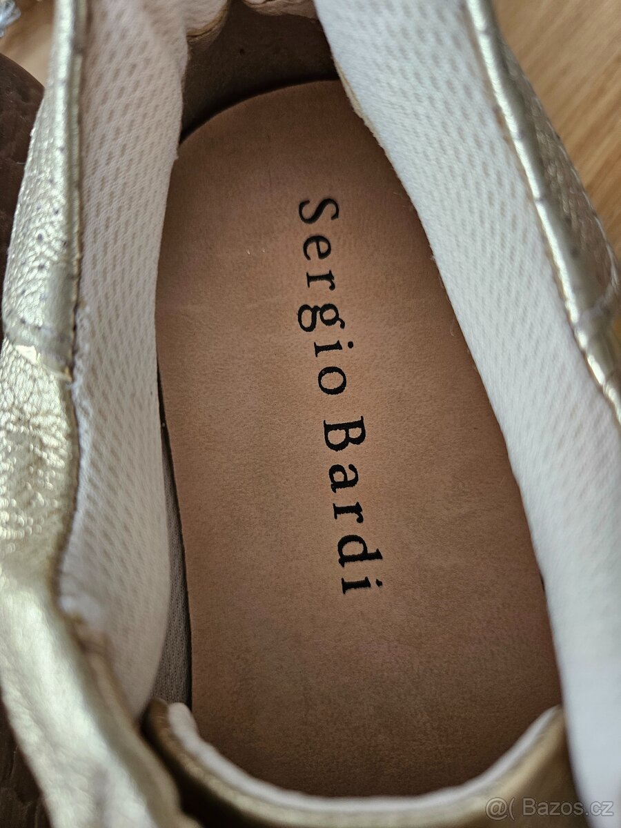 Nové kožené dámské polobotky/tenisky, velikost 41 - 2