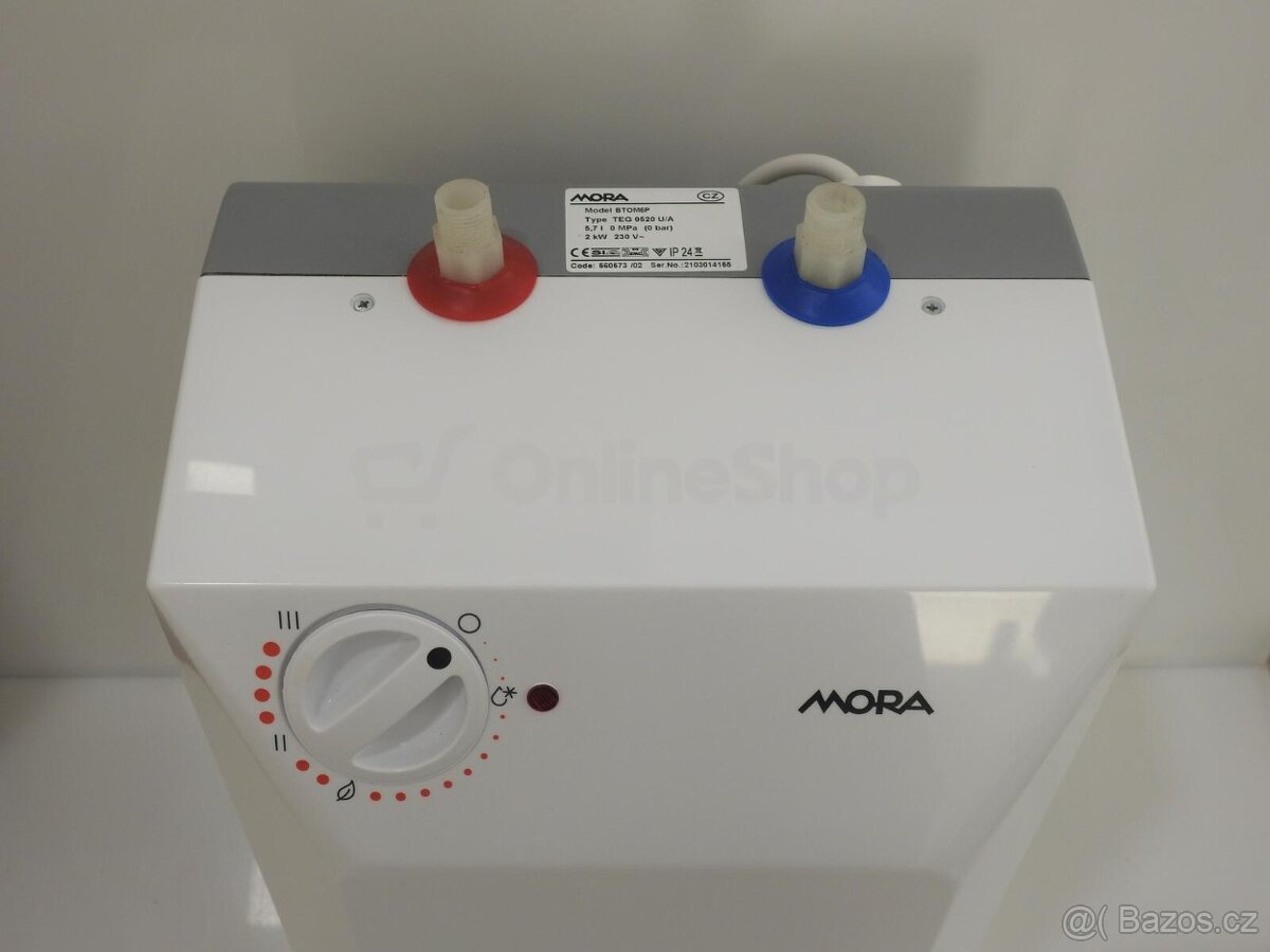 MORA beztlaký ohřívač vody BTOM 5 P - 2