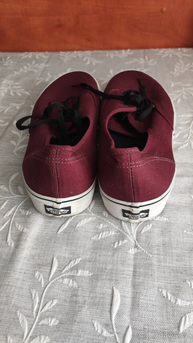 Pánské vínové boty Vans - 2