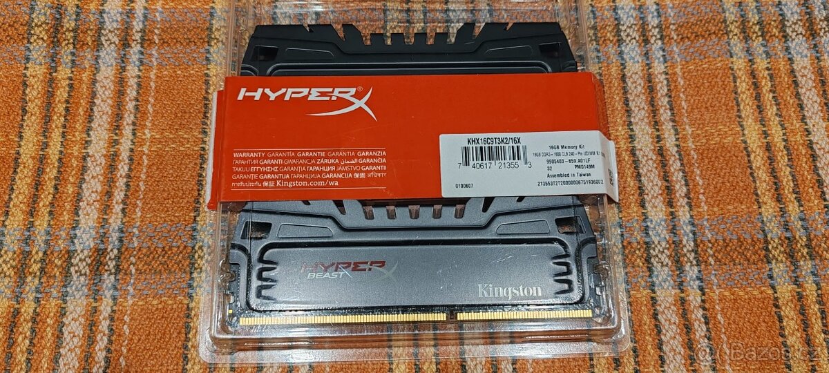 Kingston 16GB KIT DDR3 1600MHz CL9 HyperX Beast Series - 2