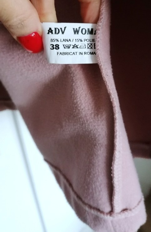 flaušový jarní kabát, vel. M - 2