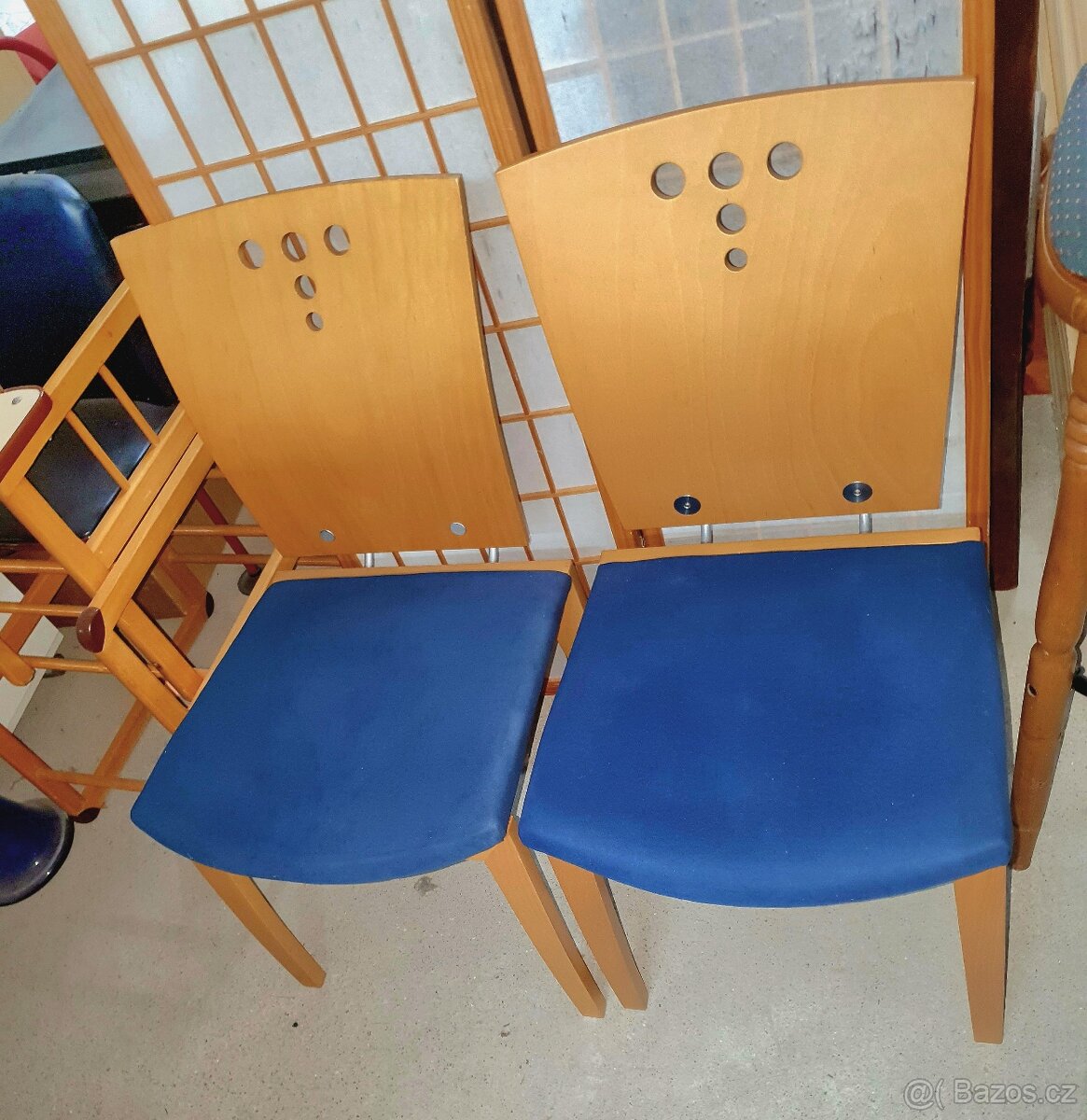 2 polstrované židle - 2