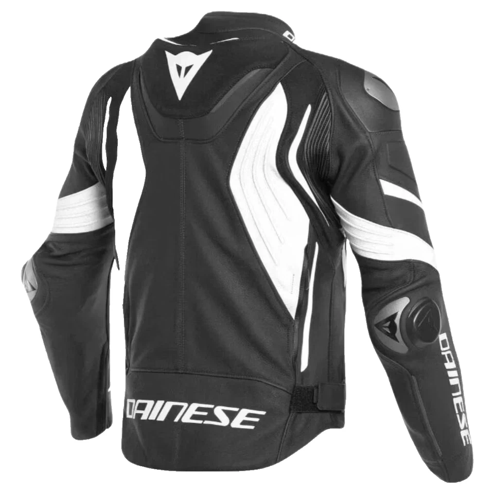 Moto Kožena Bunda Dainese White-Black - 2