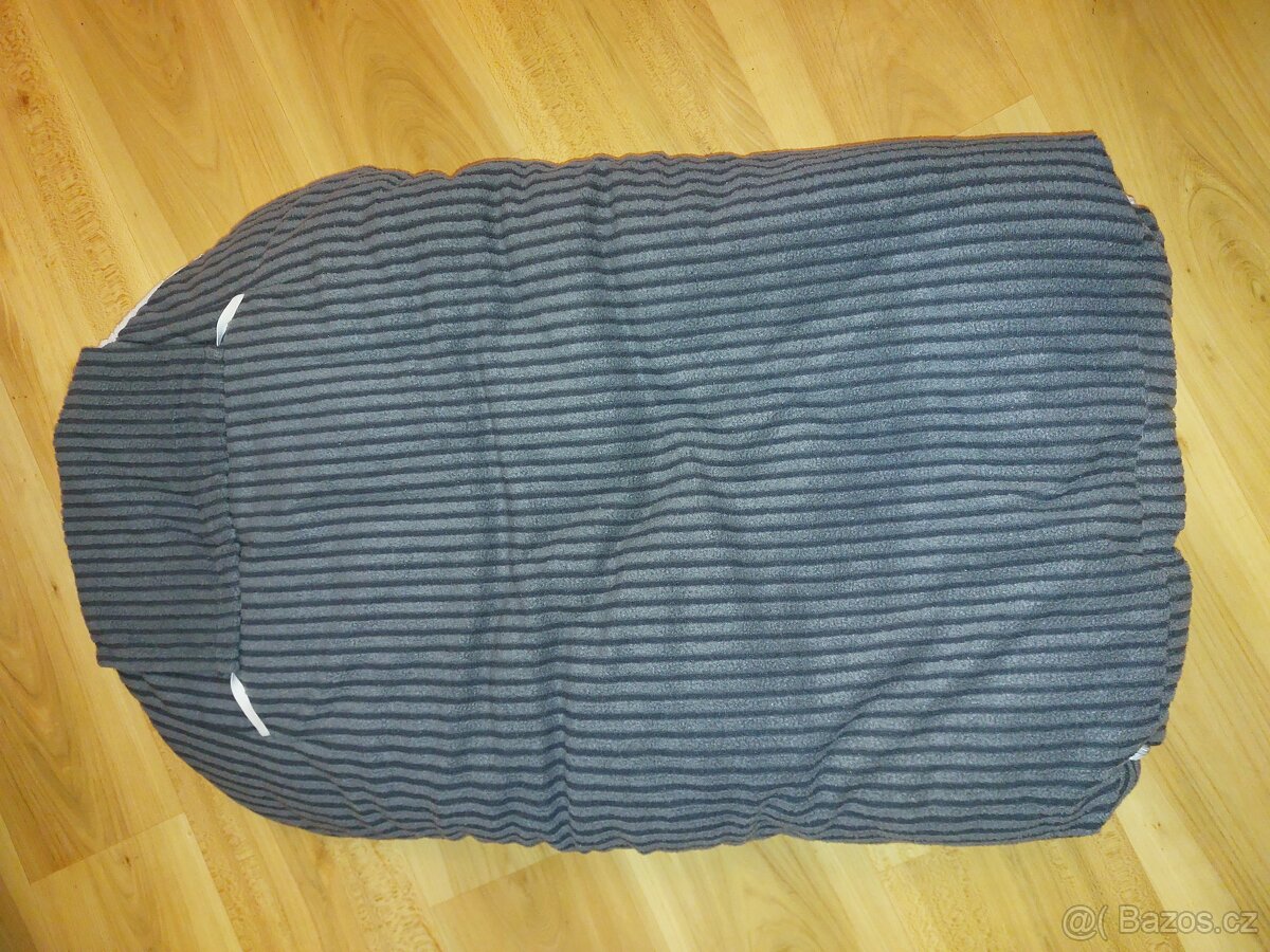 Fusak zimní univerzální kojenec umělý beránek šedý - 2