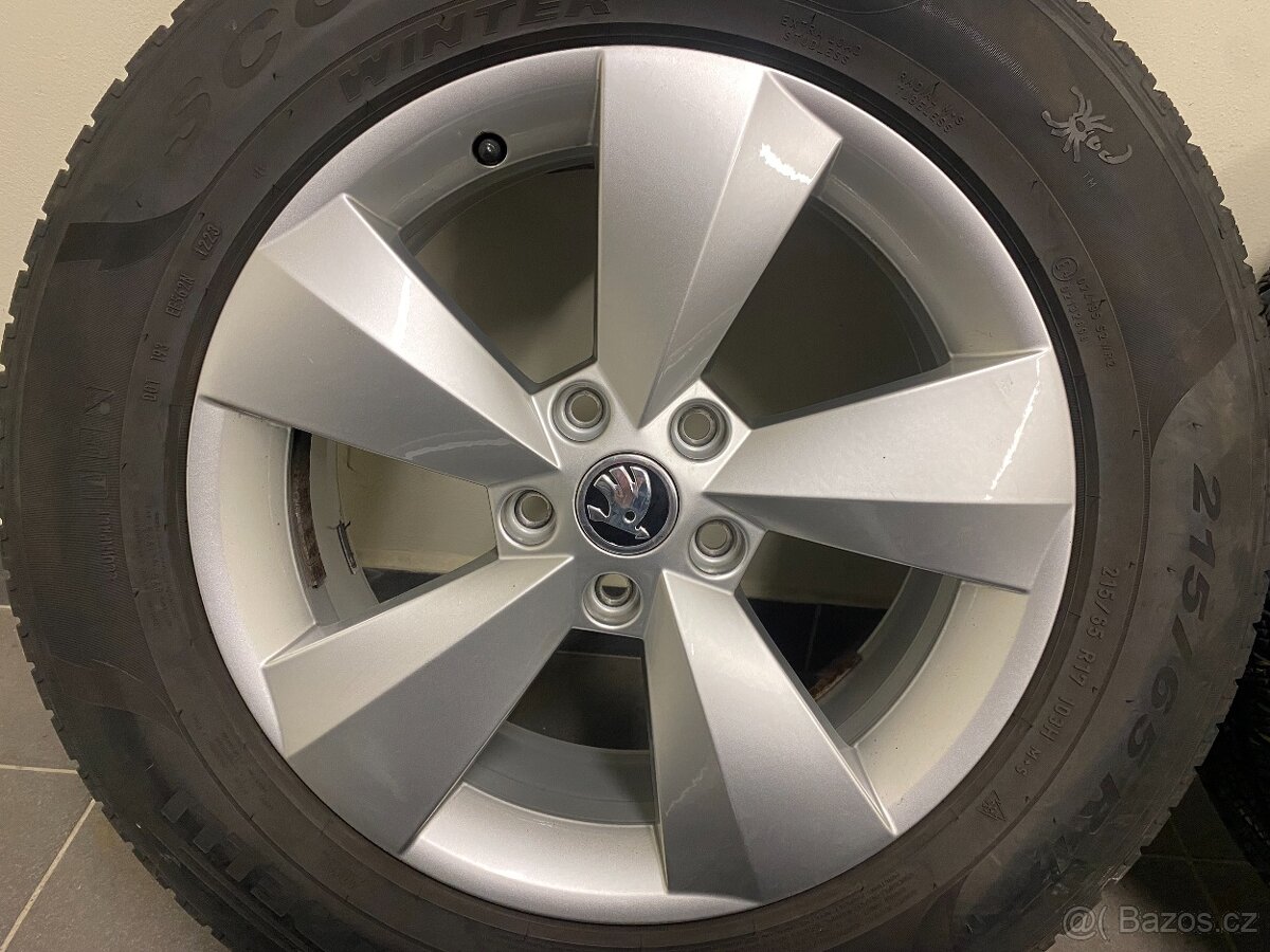 ORIGINAL ALU KOLA ŠKODA KODIAQ \"MYTIKAS\" 215/65/17 - 2