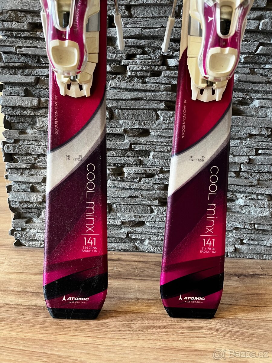 Atomic Dámské lyže vel. 141 JAKO NOVÉ - 2