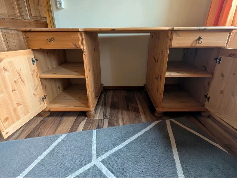 Psací stůl dřevěný - délka 153 cm - 2