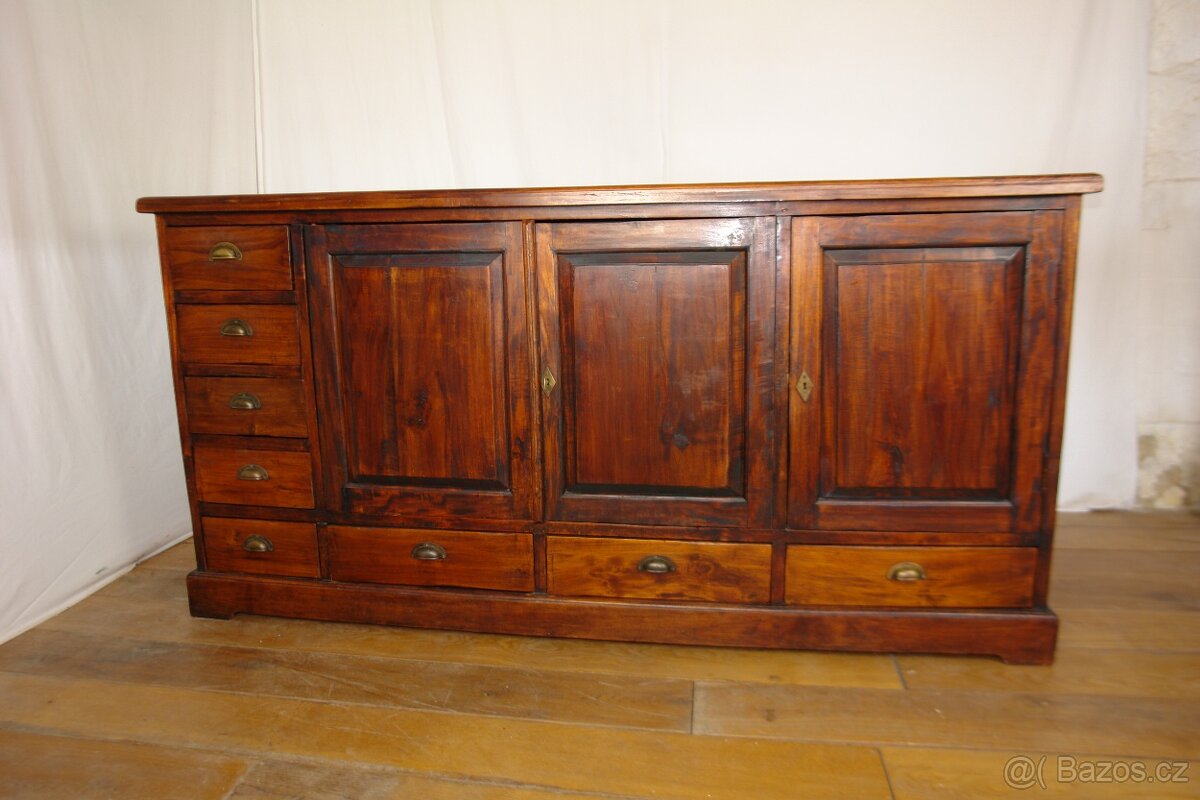 Velká masivní komoda TEAK - 2