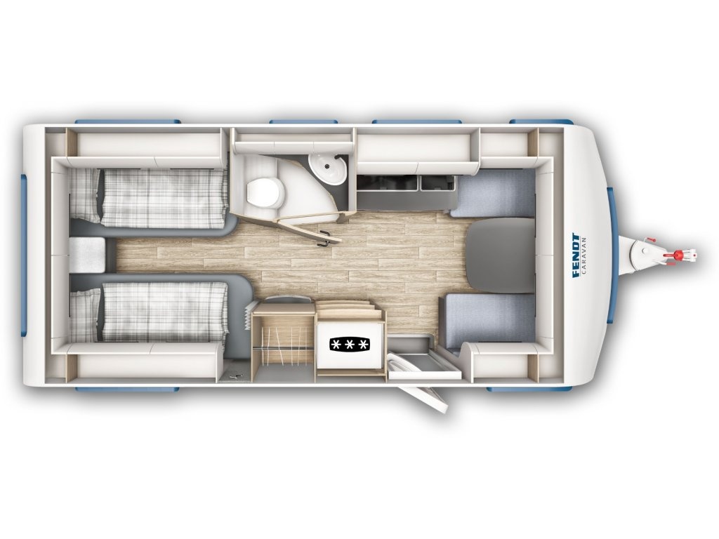 Obytný přívěs Fendt Apero 495 SG nový skladem - 2