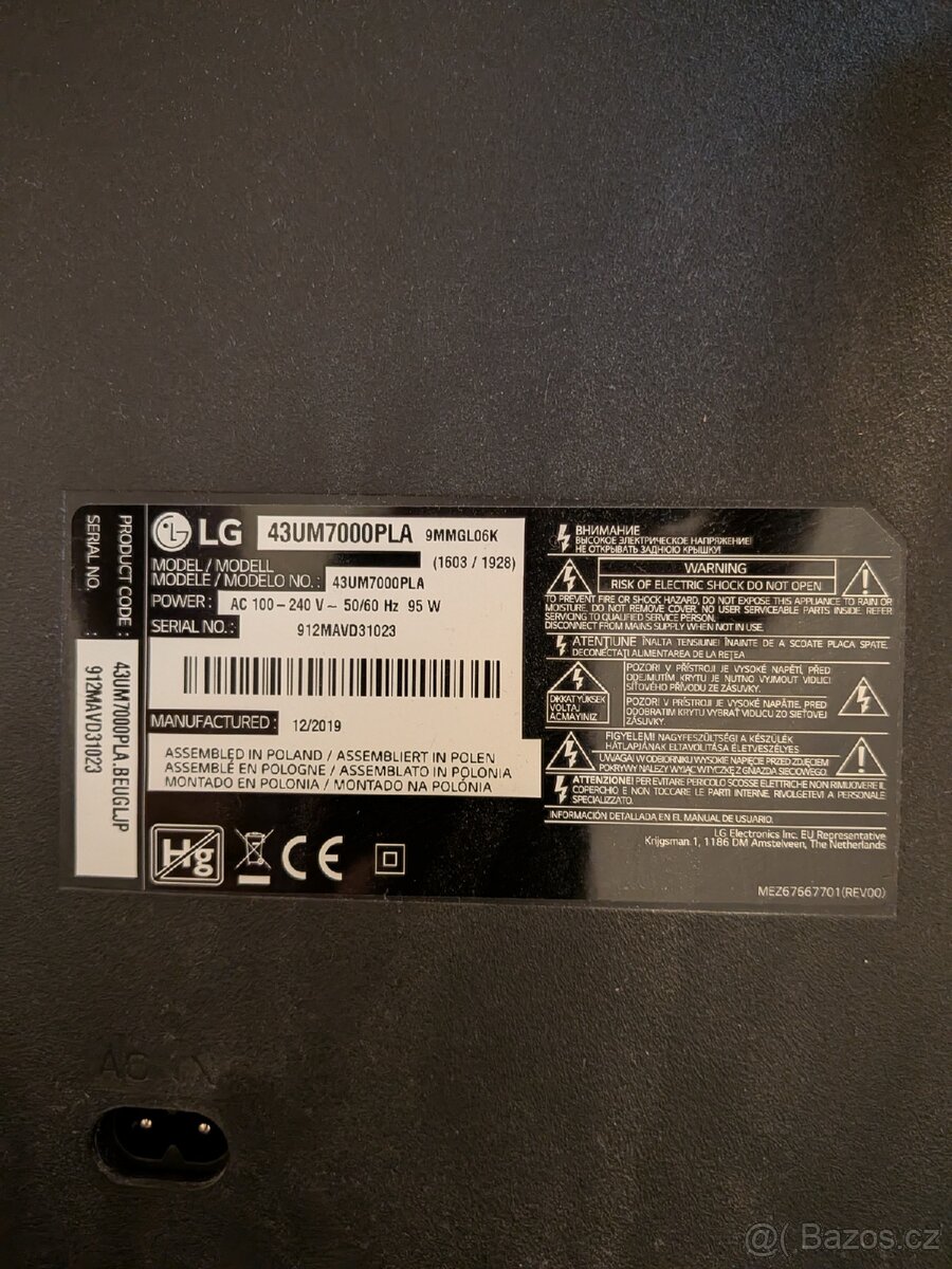 LG televize Smart TV 4K 43" WI-FI - 2