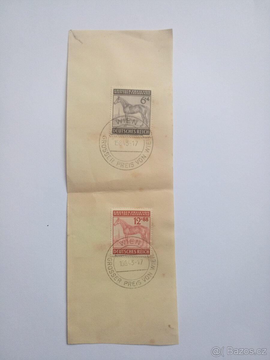 Staré poštovní známky psaní dopis Liberec Reichenberg 2 - 2