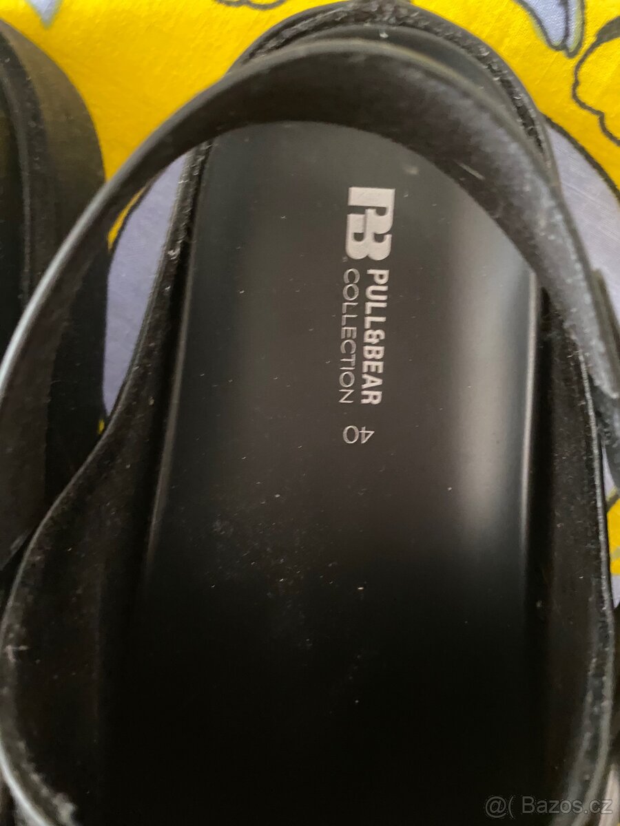 krásné kožené pantofle Pull&Bear - 2