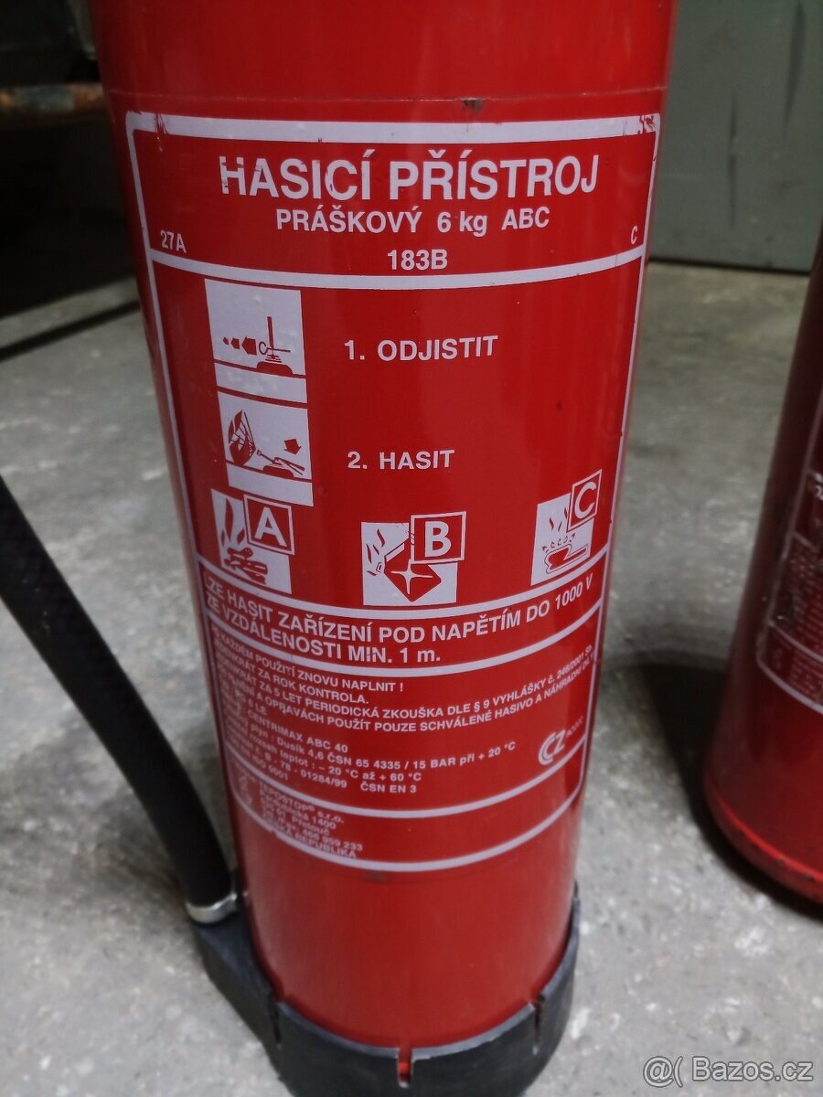 Hasici práškové přístroj,přístroje 6kg - 2