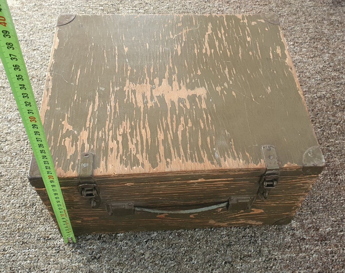 Vojenská dřevěná bedna 2x - 2