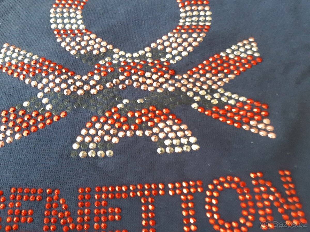 Modrá mikina Benetton vel. 120 - 2