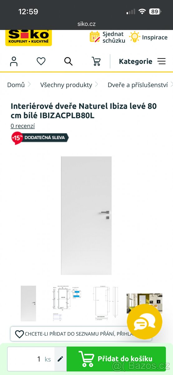 Interiérové dveře bílé - 2