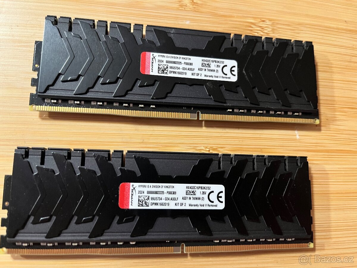 Kingston HyperX 32GB KIT DDR4 3200MHz CL16 Predator - 2