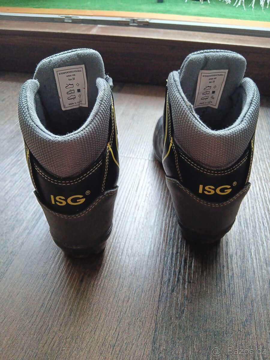 Běžky KAZAMA 140cm šupiny +hůlky +boty 35 - 2