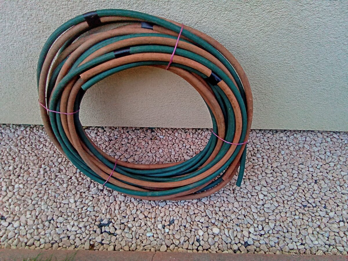 Autogenní hadice - dvojitá včetně pojistky 11 + 17 m - 2