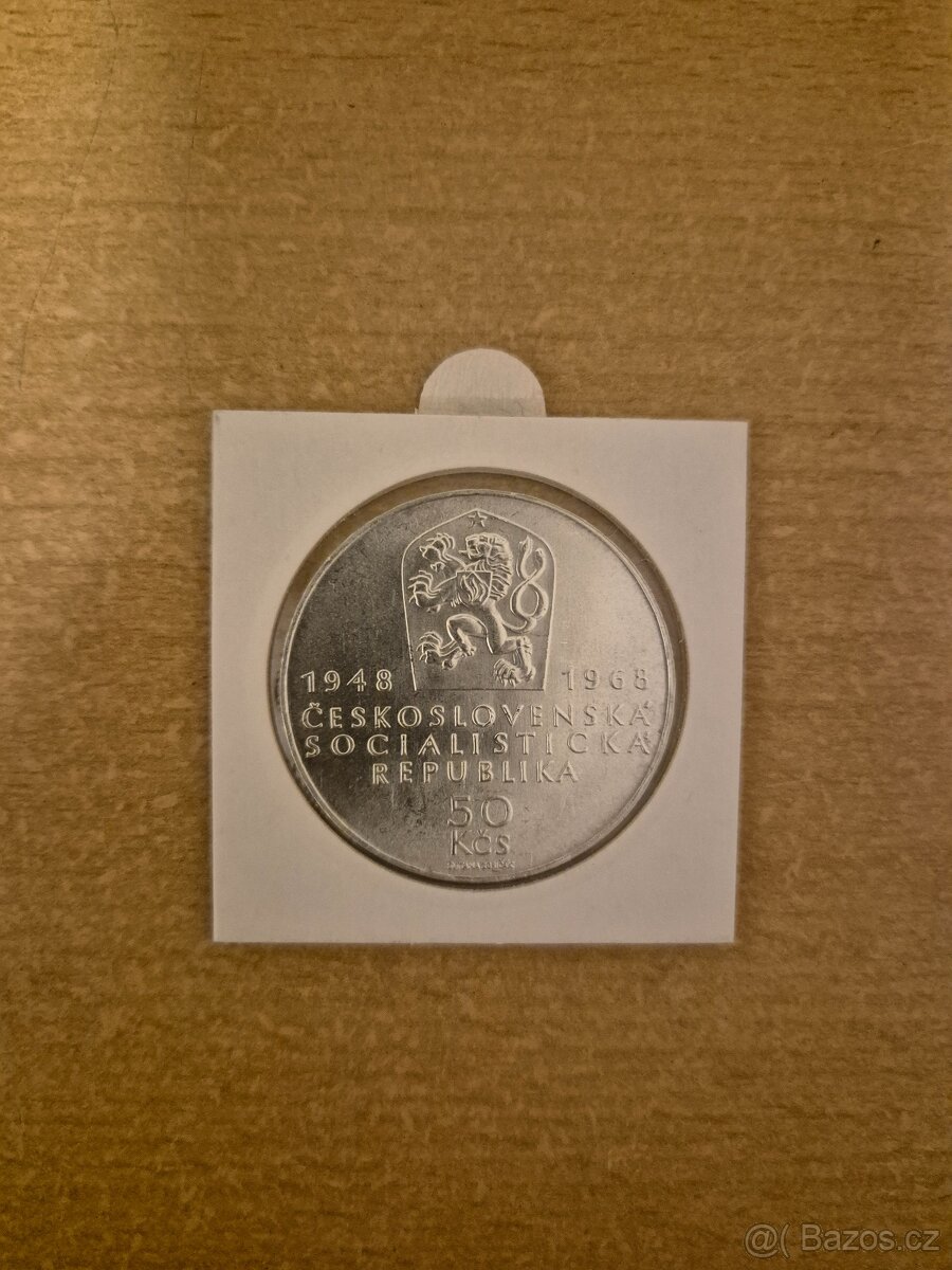 Ag mince 50 Kčs 1968 - 2