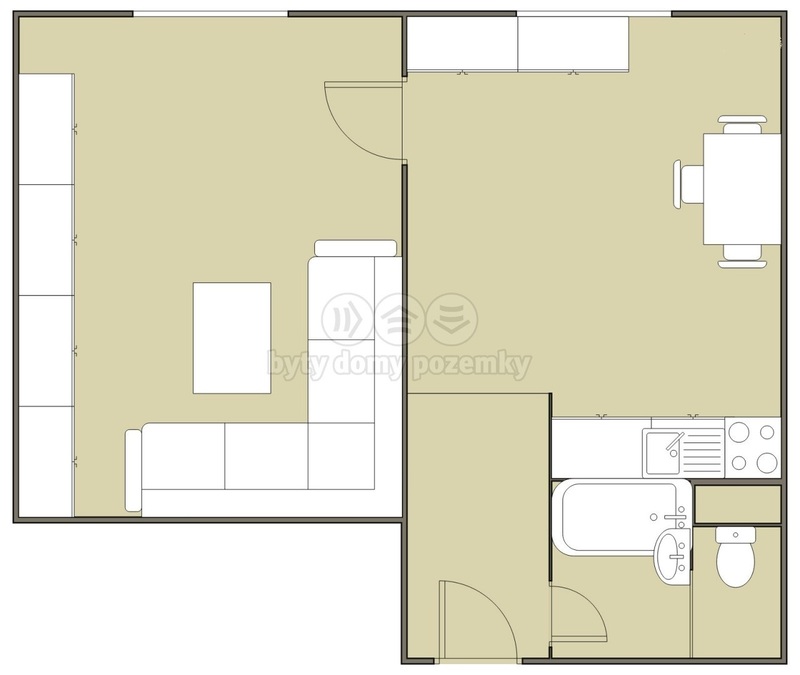 Prodej bytu 1+1, 35 m2, Krupka, ul. Karla Čapka - 2