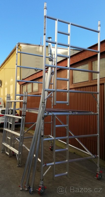 Profesionální hliníkové pojízdné lešení, věž - 2