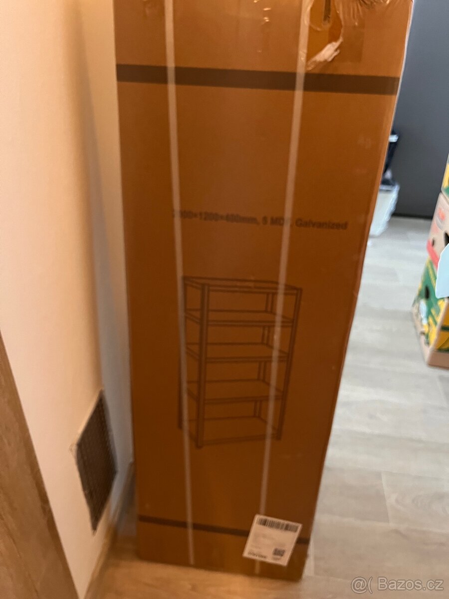 Pozinkovaný kovový regál 5 polic - nový - 2