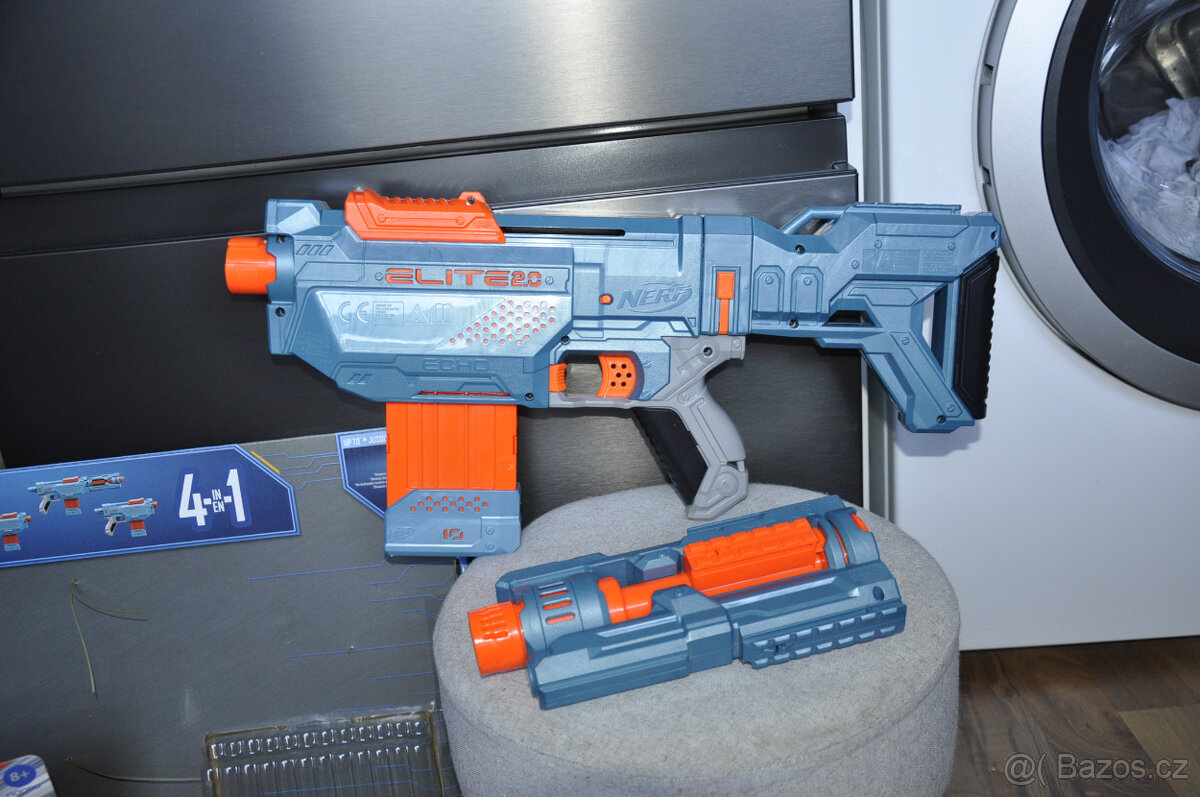 Nerf Elite 2.0 Echo CS-10 blaster + Nerf ramení popruh, šipk - 2