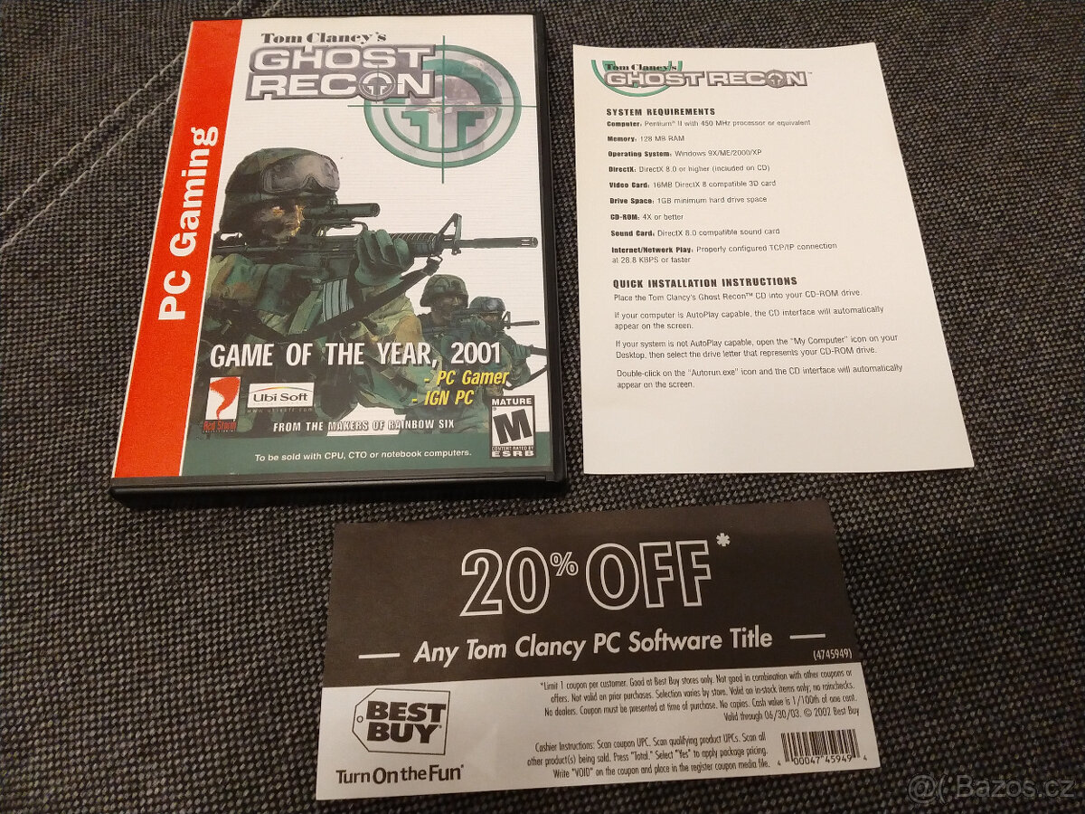 Tom Clancy's Ghost Recon (2001) - PC hra v krabičce - 2
