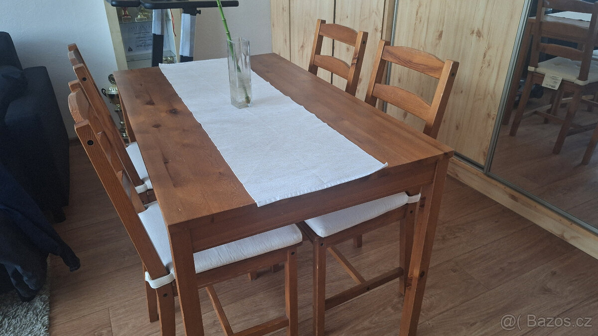 Ikea stůl Jokkmokk + 4 židle - 2