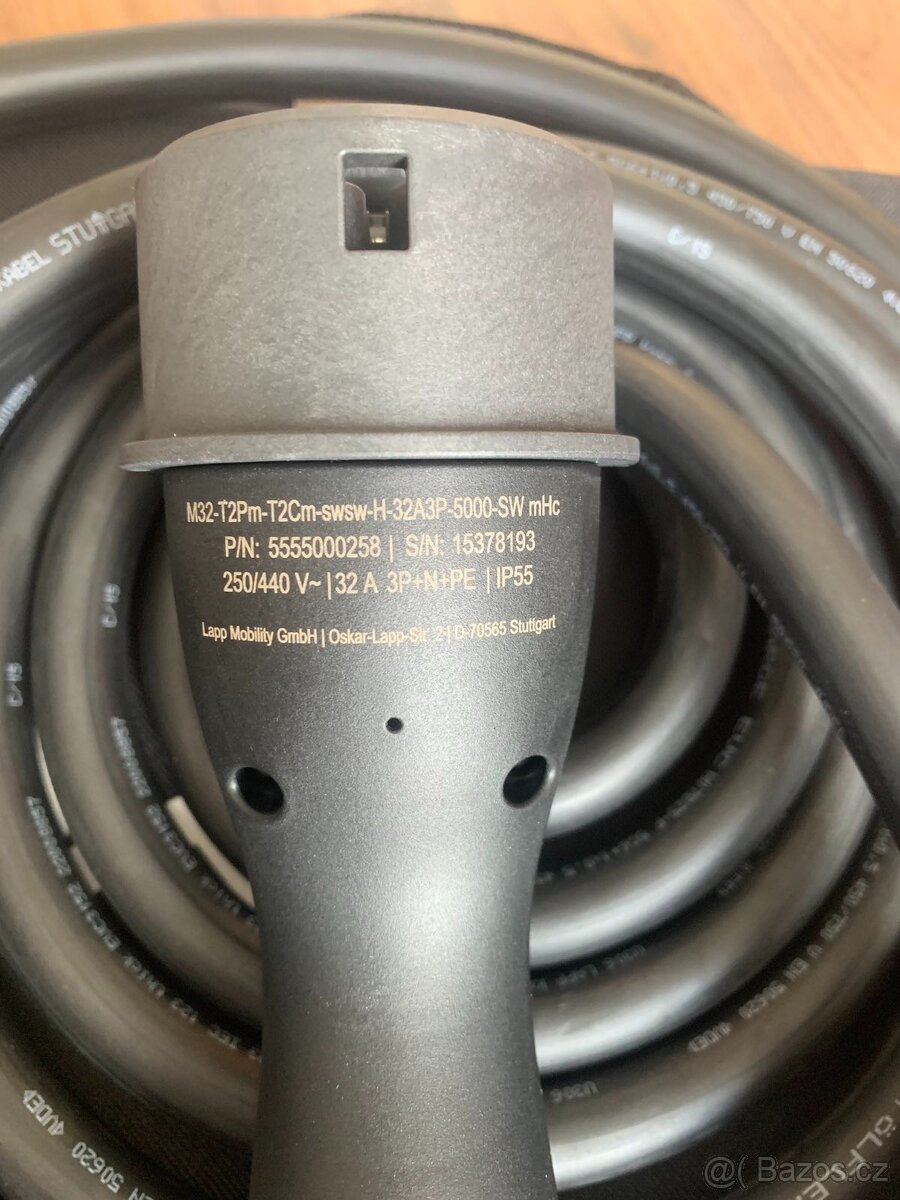 Dobíjecí kabel elektromobilů TYP2, 3x32A,22kW - 2