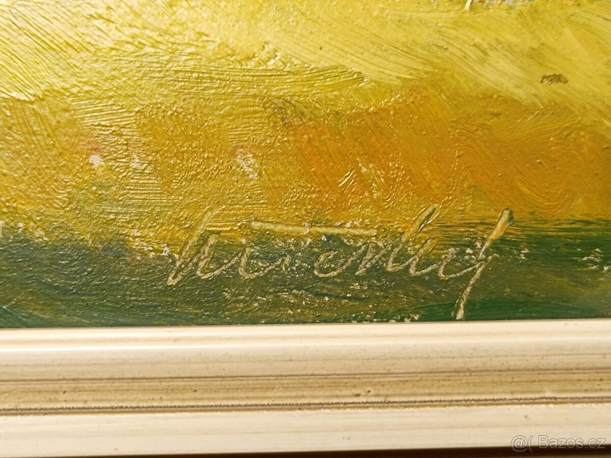 Obraz Šumava, olejomalba 50x120 - 2