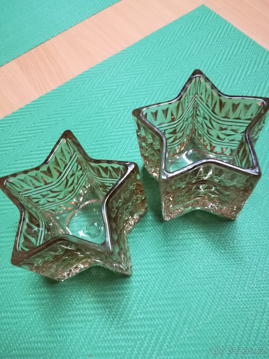 Svícen na čajovou svíčku dva kusy kus - 2