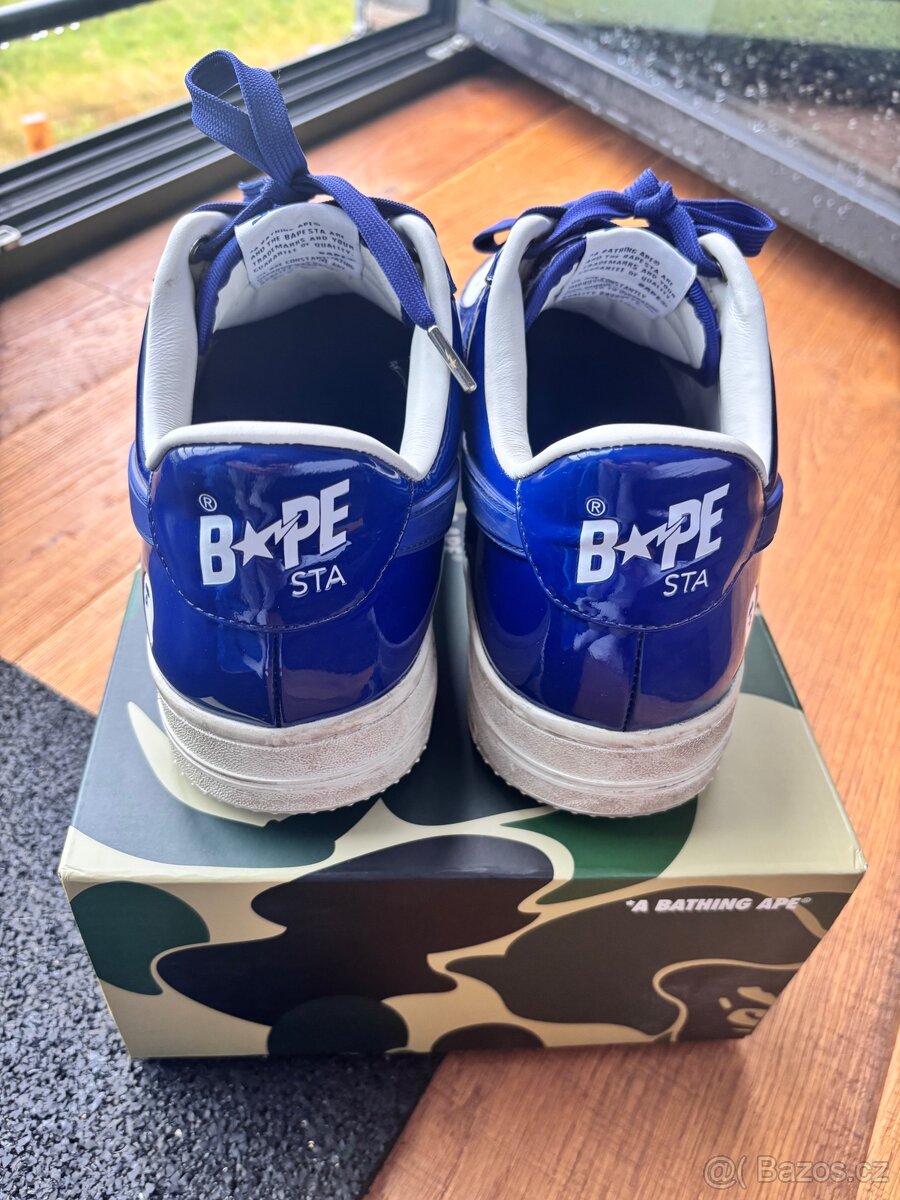 Bape Sta OS #3 "White/Navy" - 2