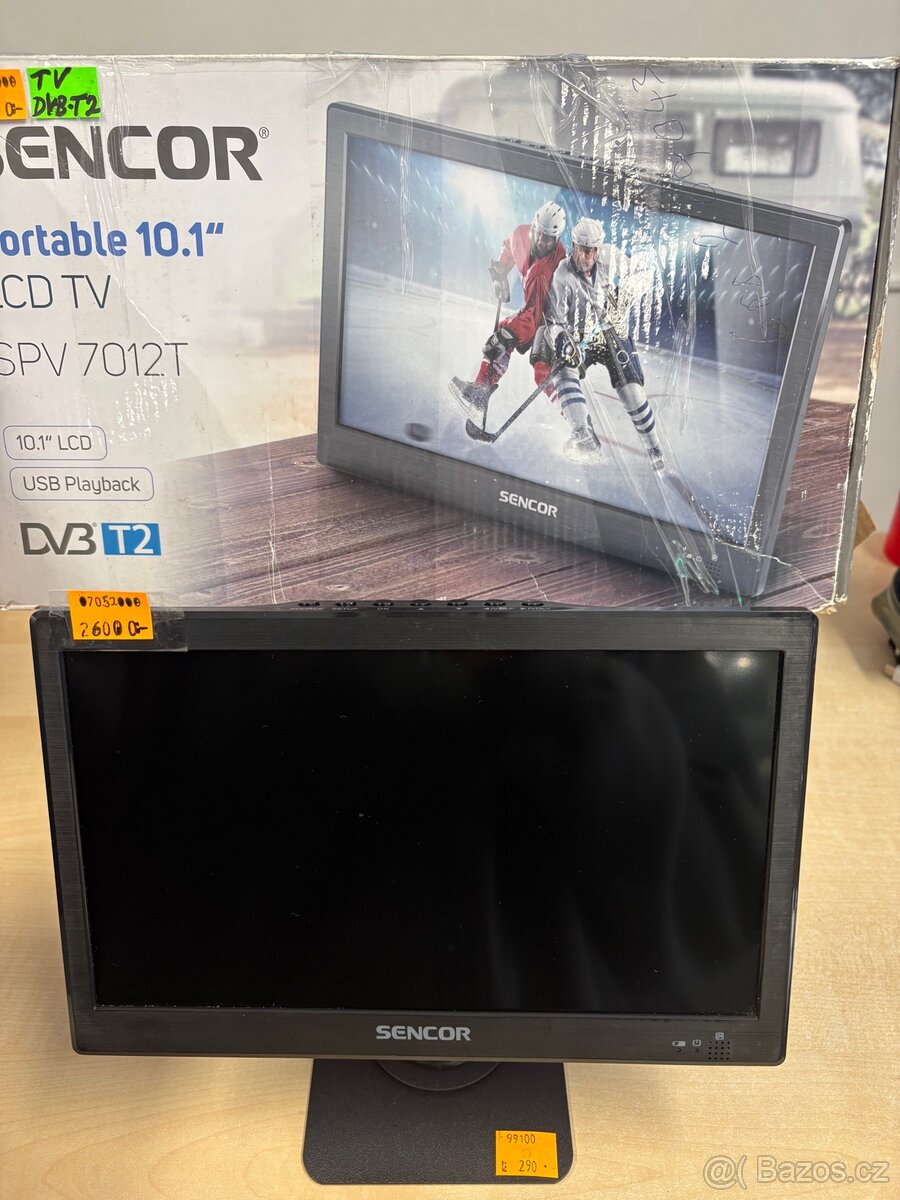 Přenosný 10,1" LCD TV Sencor (DVB-T2 / USB) - 2