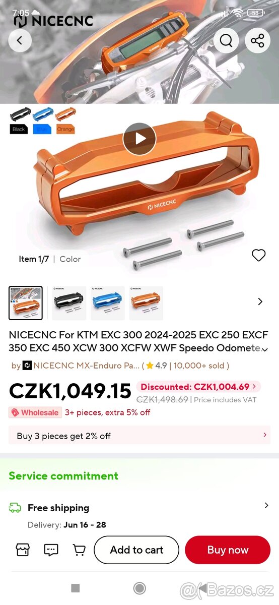 Prodám tunning díly na KTM SX a EXC