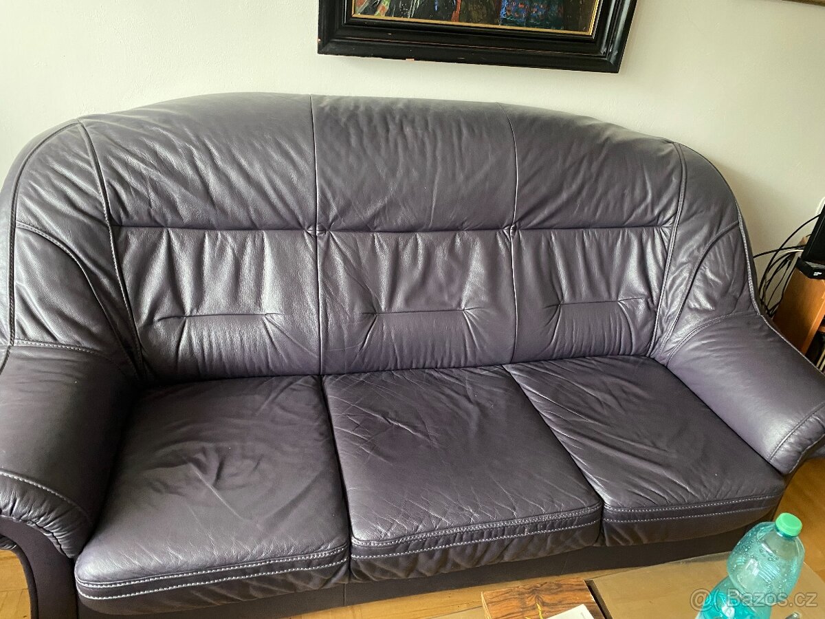 Kožená rozkládací souprava - 2