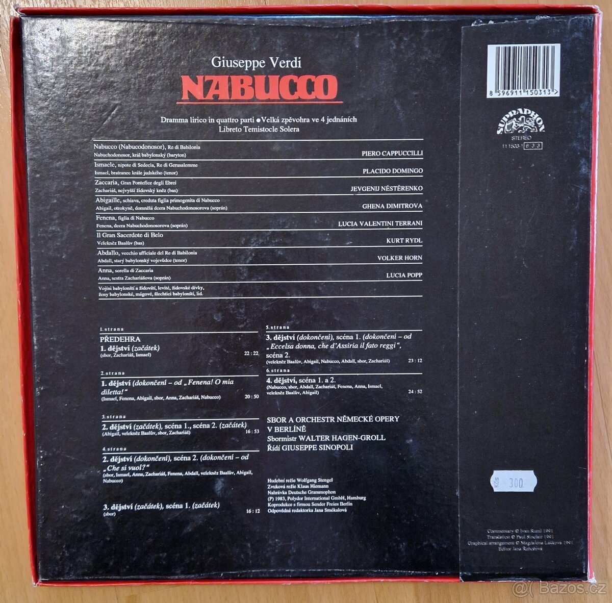 3 x LP vinyl - Giuseppe Verdi - Nabucco - 2